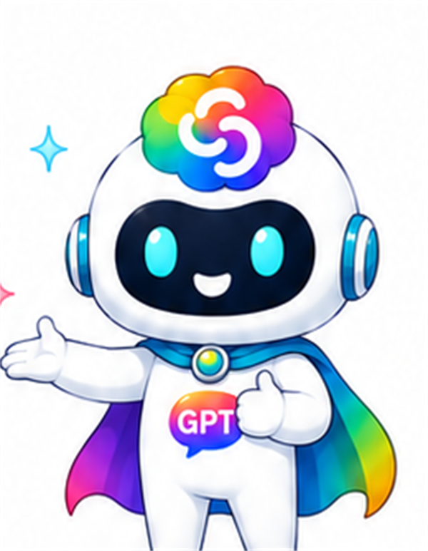 GPTガイドくんが初心者向けにChatGPTの使い方を案内しているイラスト