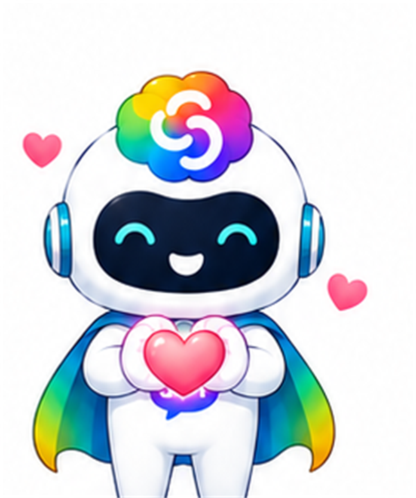 GPTガイドくんがChatGPTの使い方を案内しているイラスト